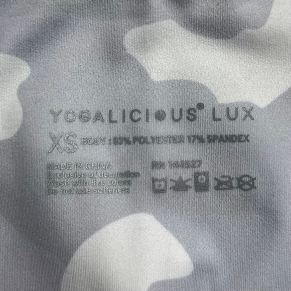 COLORFULKOALA Women's White Gray Camo Yogalicious Workout Legging Size Small - Picture 4 of 7